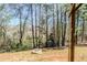 Backyard shot looking onto a tree line at 169 Parkview Place Dr, Mcdonough, GA 30253