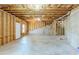 Unfinished basement featuring framing and plumbing for customization and expansion at 169 Parkview Place Dr, Mcdonough, GA 30253