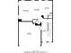 Main level floorplan featuring open layout with living room, dining area, kitchen, bath and garage at 169 Parkview Place Dr, Mcdonough, GA 30253