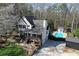 Stunning two-story house featuring a pool and lush landscaping in a serene setting at 158 Lambeth Dr, Hiram, GA 30141