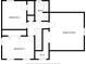 Second floor plan highlighting three bedrooms, a bathroom, walk in closet and bonus room at 158 Lambeth Dr, Hiram, GA 30141