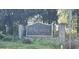 McKendree Place neighborhood entrance sign framed by stone pillars at 1822 Hayden Mill Ct, Lawrenceville, GA 30043