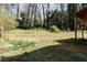 Large backyard with mature trees and lush greenery providing a private outdoor space at 494 Rue Montaigne, Stone Mountain, GA 30083