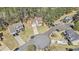 Aerial view of the home and surrounding neighborhood showcasing the community at 2404 Caneridge, Marietta, GA 30064
