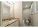 Updated bathroom featuring granite countertops and modern fixtures at 3645 Larkspur Ter, Decatur, GA 30032