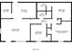 Detailed floor plan showcasing the layout of the house, including room dimensions at 3645 Larkspur Ter, Decatur, GA 30032