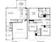 Detailed floor plan showcasing the layout of the first and second floors, including the primary suite and eat-in kitchen at 4825 Marjorie Dr, Cumming, GA 30041