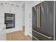 Modern kitchen with stainless steel appliances, white cabinetry and sleek hardware at 195 Hope Hollow Rd, Loganville, GA 30052