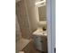 Stylish bathroom featuring a new vanity and lighted mirror adjacent to a walk-in shower at 4080 Brushymill Ct, Loganville, GA 30052