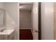 Bathroom sink and marble vanity at 679 Winchester Ln, Norcross, GA 30071
