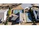 Aerial view of well-maintained tennis courts surrounded by landscaping and neighborhood homes at 130 Brayden Park Dr, Canton, GA 30115