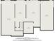Floor plan of basement level, showcasing the unfinished spaces and their dimensions, including the garage at 160 Glenmore Ln, Mcdonough, GA 30253