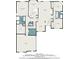 Detailed floor plan showcasing the layout of the first floor, including the kitchen, living spaces, and garage at 160 Glenmore Ln, Mcdonough, GA 30253
