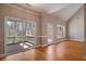 Bright living area featuring a screened porch and vaulted ceilings at 160 Glenmore Ln, Mcdonough, GA 30253