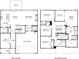 Detailed floor plan showcasing the layout of the home's first and second floors at 6910 Winchester Pl, Fairburn, GA 30213