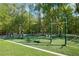 Outdoor workout area equipped with various exercise machines and green turf at 2360 Brookgreen Commons, Kennesaw, GA 30144