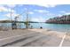 A boat ramp on the lake at Charleston Park provides access to boating and lake activities at 5635 Charleston Bay Dr, Cumming, GA 30041