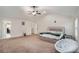 Large main bedroom with lots of space, vaulted ceilings and an attached bathroom at 224 Osier Dr, Mcdonough, GA 30252