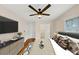 A beautifully staged bedroom boasts a TV and a dresser at 1991 Mcafee Pl, Decatur, GA 30032