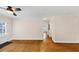 Bright living room featuring hardwood floors and natural light at 1991 Mcafee Pl, Decatur, GA 30032
