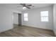 This light and airy bedroom features hardwood floors and a mirrored closet at 2041 Briarcliff Ne Rd, Atlanta, GA 30329