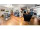 Bright living room with hardwood floors, modern furniture, and stylish decor at 2382 Whites Mill Ln, Decatur, GA 30032