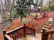 View of lush backyard with garden and stone steps, highlighting the outdoor space at 1075 Winding Branch Ln, Atlanta, GA 30338