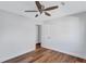 Bedroom featuring hardwood floors and a ceiling fan at 1328 Sharon Street Nw, Atlanta, GA 30314