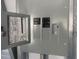 Close up view of grey electrical panel at 195 Creekside Way, Mcdonough, GA 30252
