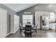 Bright kitchen and dining area featuring modern appliances and a large window at 802 Towering Pine Trl, Lawrenceville, GA 30045