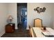 Dining room with wood floors and a clear view into the kitchen and living spaces at 14 Ledgemont Way, Acworth, GA 30101