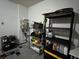 This garage features storage and a water heater for added convenience at 14 Ledgemont Way, Acworth, GA 30101