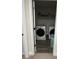 Well-equipped laundry room featuring modern washer and dryer units at 14 Ledgemont Way, Acworth, GA 30101