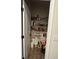 Walk-in pantry with ample shelving stocked with food and beverages, complemented by clean, modern lighting at 14 Ledgemont Way, Acworth, GA 30101