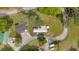 Aerial view of property with winding driveway, showcasing the house and surrounding green landscape with ample parking space at 24 Allatoona Landing Rd #29, Cartersville, GA 30121