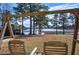 Relax on the swing and enjoy the beautiful backyard view of the lake at 24 Allatoona Landing Rd #29, Cartersville, GA 30121