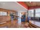 Inviting living space featuring hardwood floors and an open layout with kitchen and living room areas at 24 Allatoona Landing Rd #29, Cartersville, GA 30121