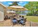 Outdoor patio with dining table and chairs perfect for entertaining and lake views at 24 Allatoona Landing Rd #29, Cartersville, GA 30121