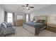 Spacious main bedroom with a king size bed and elegant furnishings at 4121 Townsend Ln, Atlanta, GA 30346