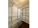 Spacious walk-in closet with metal shelving to help keep you organized at 4121 Townsend Ln, Atlanta, GA 30346