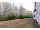 Large grassy backyard with mature trees providing ample privacy at 4033 Roxberry Hill Ln, Buford, GA 30518