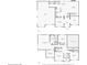 Two-story layout featuring the dimensions of rooms, including the kitchen, bedrooms, and bathrooms at 4950 Luke Dr, Cumming, GA 30040