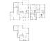 Detailed floor plan showcasing the layout of all three floors of the home at 1930 Collins Hill Rd, Lawrenceville, GA 30043