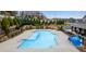 Large community pool with lounge area, perfect for relaxation and recreation at 708 Chipping Sparrow St, Canton, GA 30115