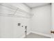 Dedicated laundry area ready for washer and dryer at 104 Briargate Dr, Johns Creek, GA 30097