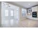Eat-in kitchen with stainless appliances, lots of light and white cabinets at 5210 Davenport Pl, Roswell, GA 30075