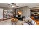 Cozy living room with a bookshelf and an open doorway to the kitchen at 58 Basswood Cir # 29, Atlanta, GA 30328