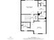 This floor plan shows the layout of the bedrooms, bathrooms, and laundry area on the upper level at 165 River Ridge Ln, Roswell, GA 30075