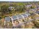 An aerial view displays the neighborhood's well-maintained homes and manicured lawns at 2033 Lee Se Rd, Smyrna, GA 30080