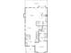 Detailed first-floor plan featuring a living room, dining room, kitchen, primary bedroom, and an outdoor porch at 3159 Stonegate Sw Dr, Atlanta, GA 30331